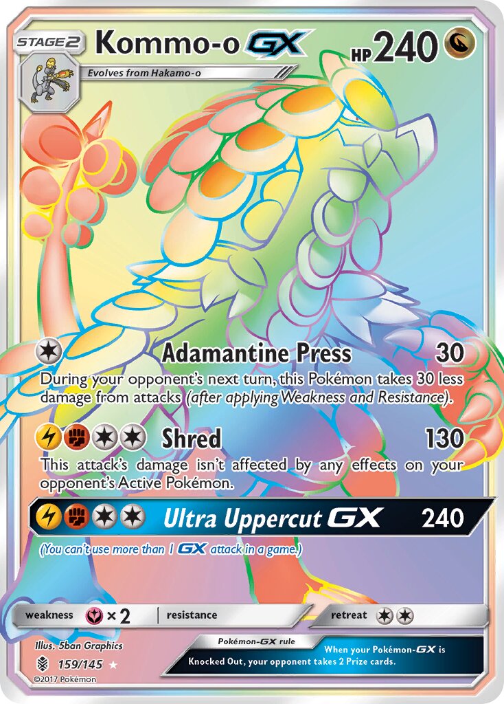 Kommo-o-GX 159/145 — Guardians Rising (English Pokémon TCG card)