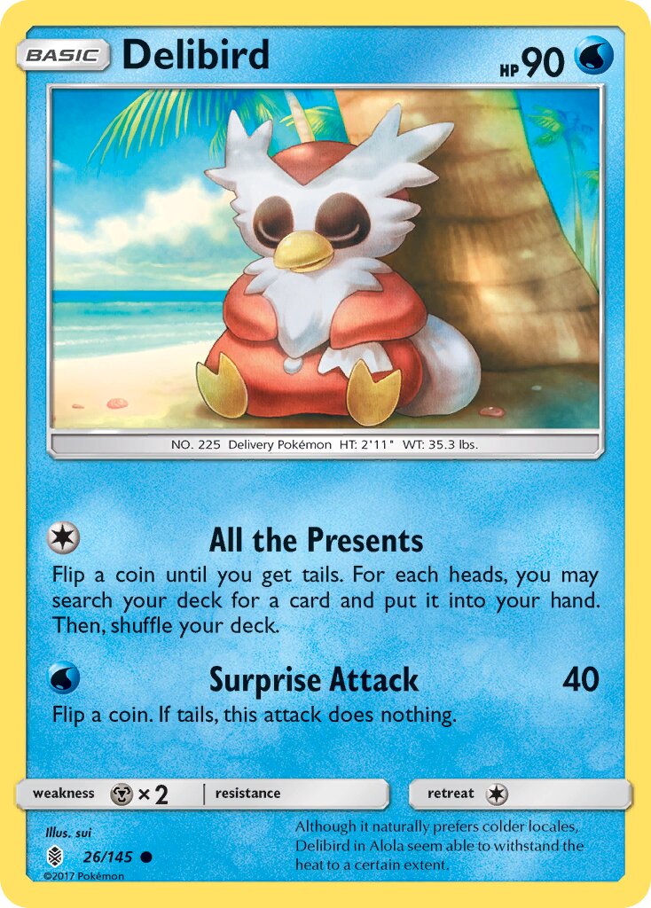 Delibird 026/145 — Guardians Rising (English Pokémon TCG card)