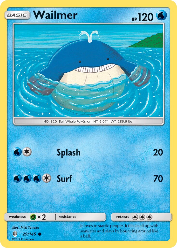 Wailmer 029/145 — Guardians Rising (English Pokémon TCG card)