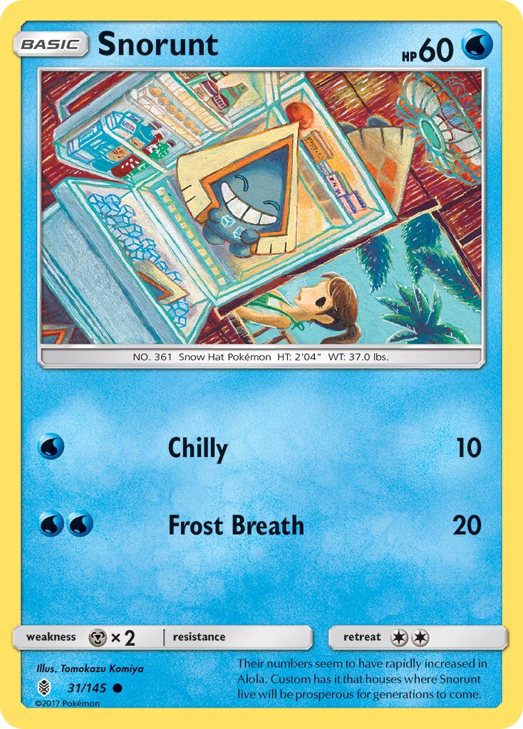 Snorunt 031/145 — Guardians Rising (English Pokémon TCG card)