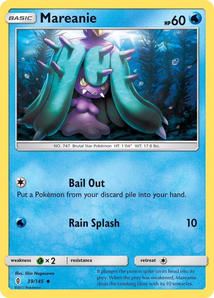 Mareanie 039/145 — Guardians Rising (English Pokémon TCG card)