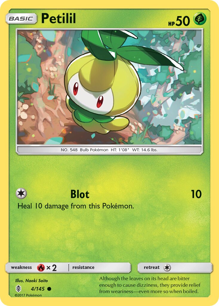 Petilil 004/145 — Guardians Rising (English Pokémon TCG card)