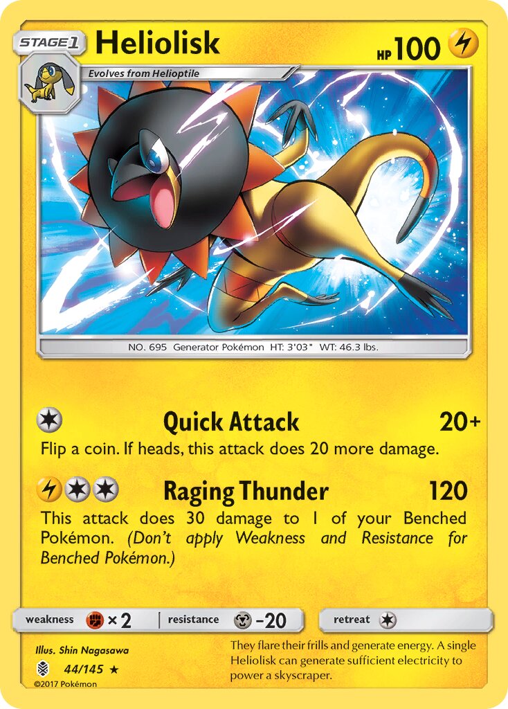 Heliolisk 044/145 — Guardians Rising (English Pokémon TCG card)