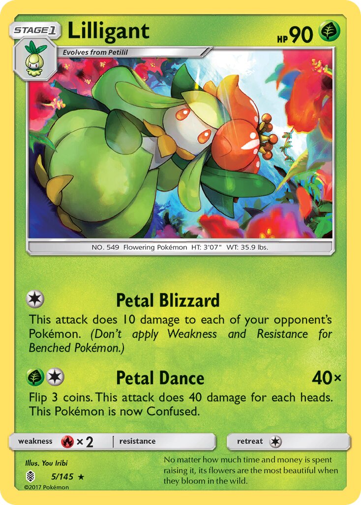 Lilligant 005/145 — Guardians Rising (English Pokémon TCG card)