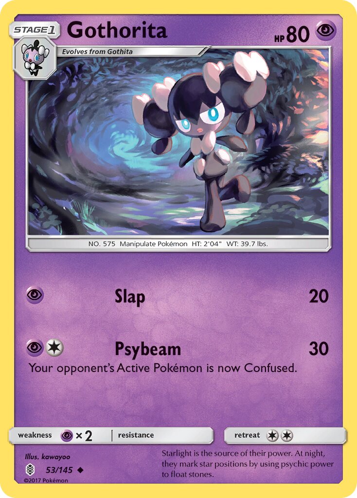Gothorita 053/145 — Guardians Rising (English Pokémon TCG card)