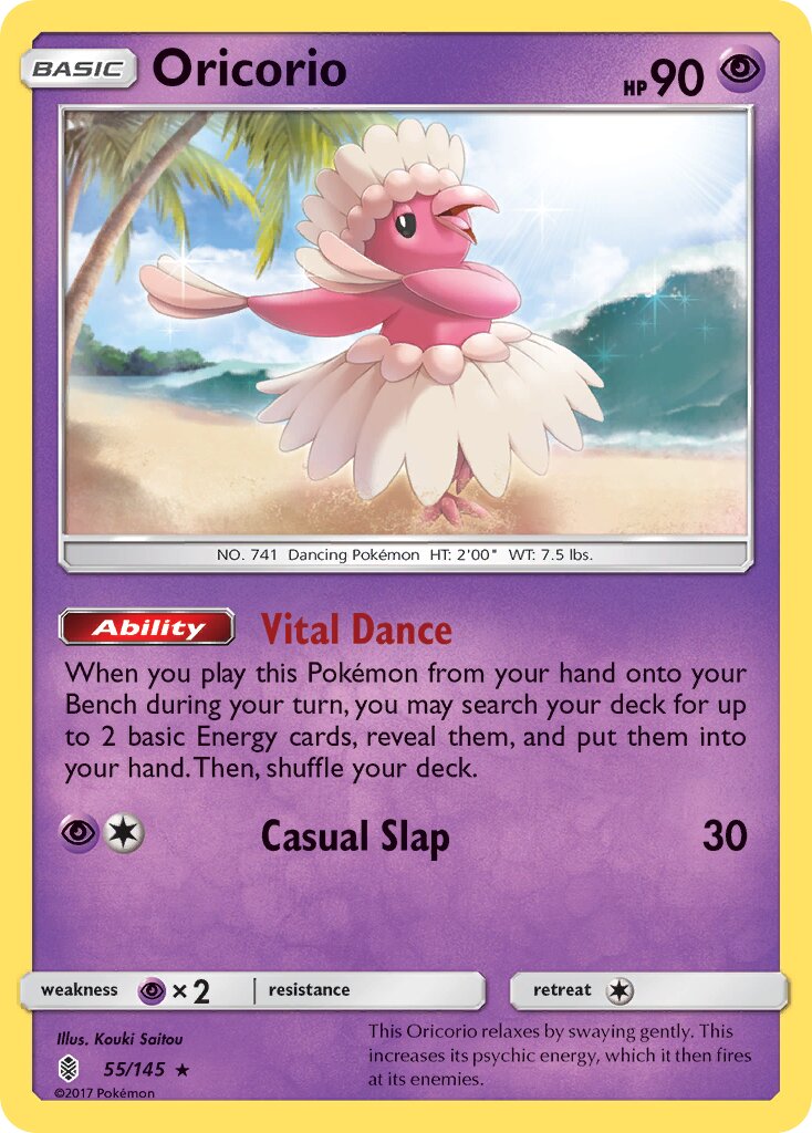 Oricorio 055/145 — Guardians Rising (English Pokémon TCG card)