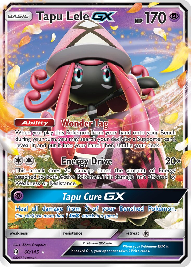 Tapu Lele-GX 060/145 — Guardians Rising (English Pokémon TCG card)