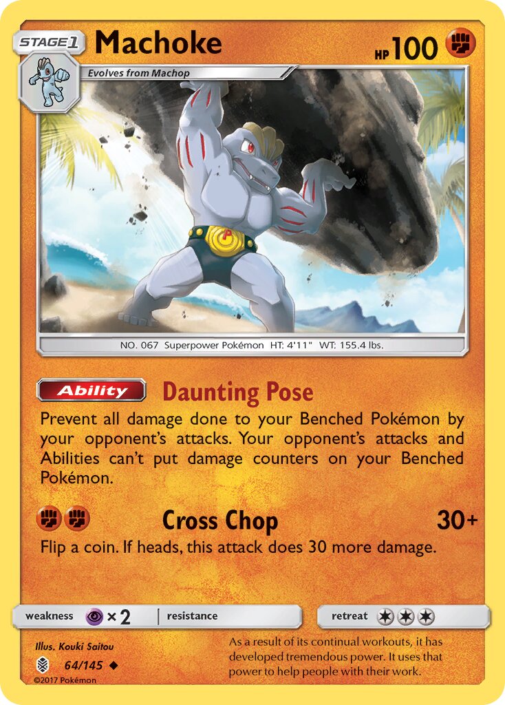 Machoke 064/145 — Guardians Rising (English Pokémon TCG card)