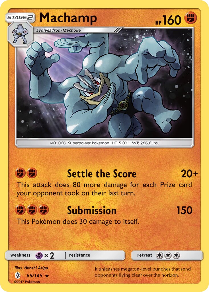 Machamp 065/145 — Guardians Rising (English Pokémon TCG card)