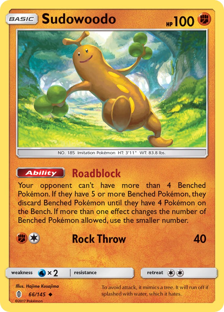 Sudowoodo 066/145 — Guardians Rising (English Pokémon TCG card)