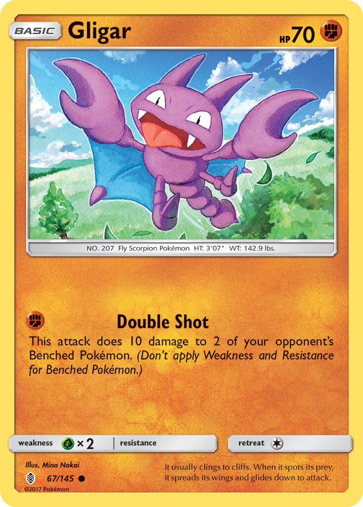 Gligar 067/145 — Guardians Rising (English Pokémon TCG card)