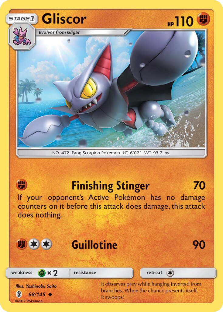 Gliscor 068/145 — Guardians Rising (English Pokémon TCG card)