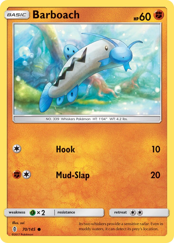 Barboach 070/145 — Guardians Rising (English Pokémon TCG card)