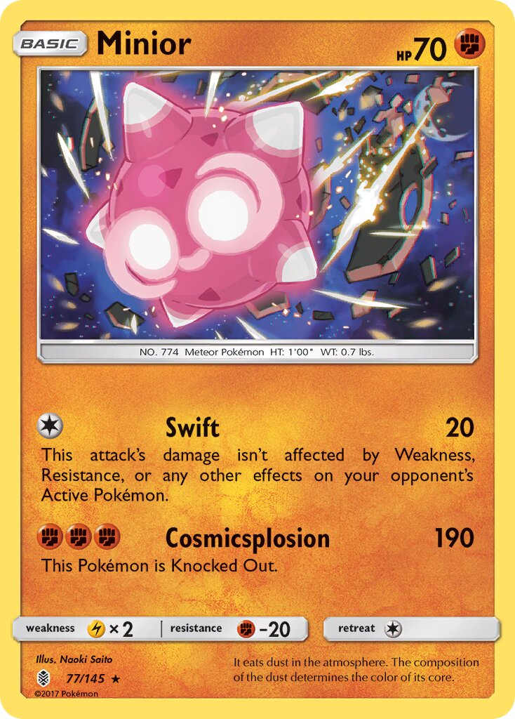Minior 077/145 — Guardians Rising (English Pokémon TCG card)