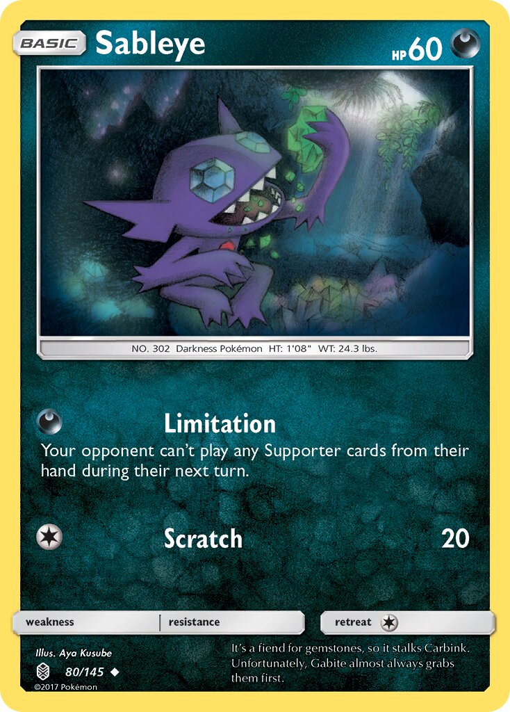 Sableye 080/145 — Guardians Rising (English Pokémon TCG card)