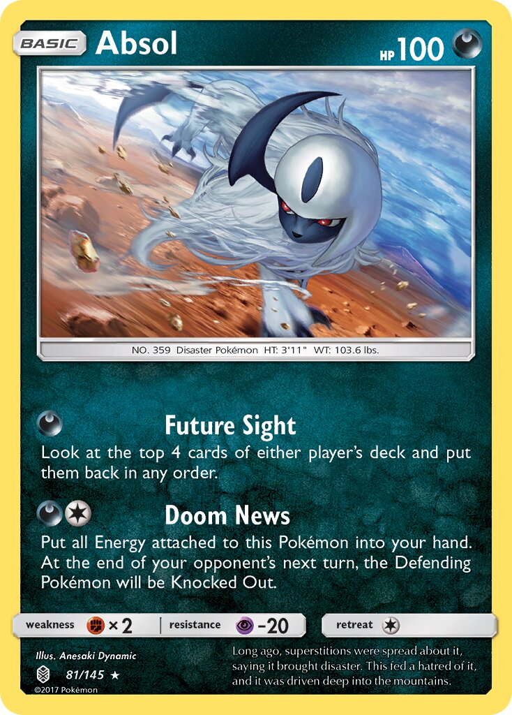 Absol 081/145 — Guardians Rising (English Pokémon TCG card)
