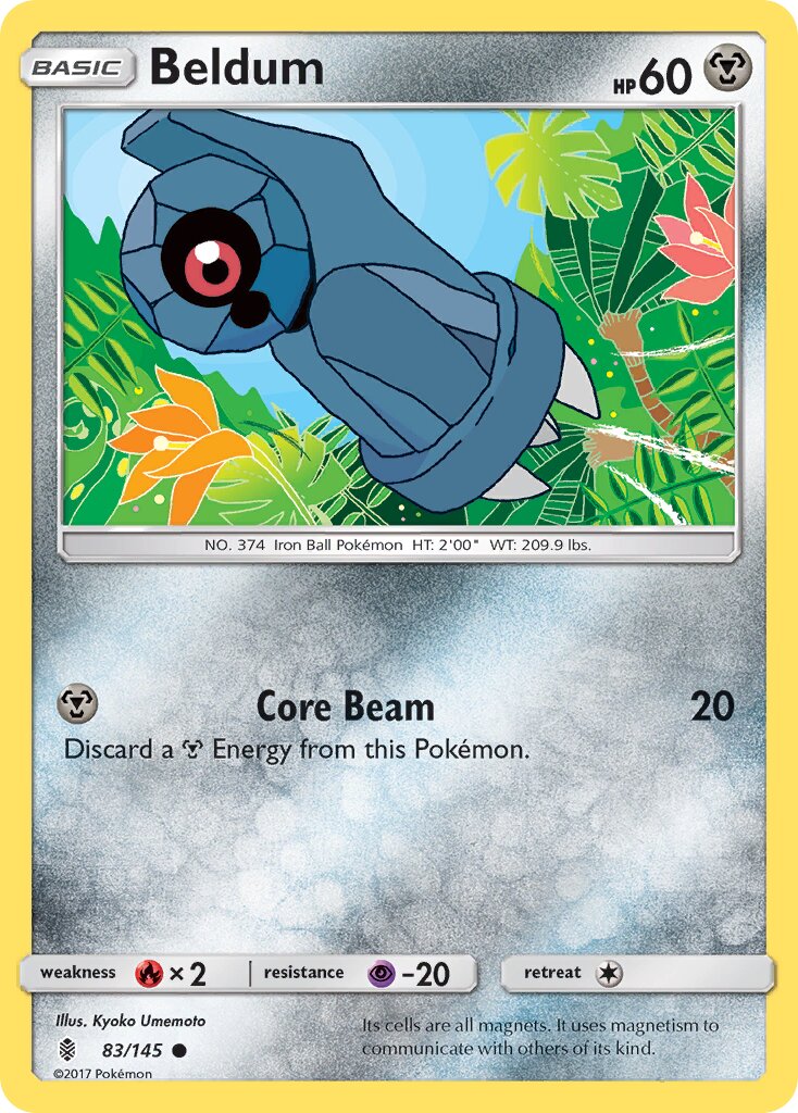 Beldum 083/145 — Guardians Rising (English Pokémon TCG card)