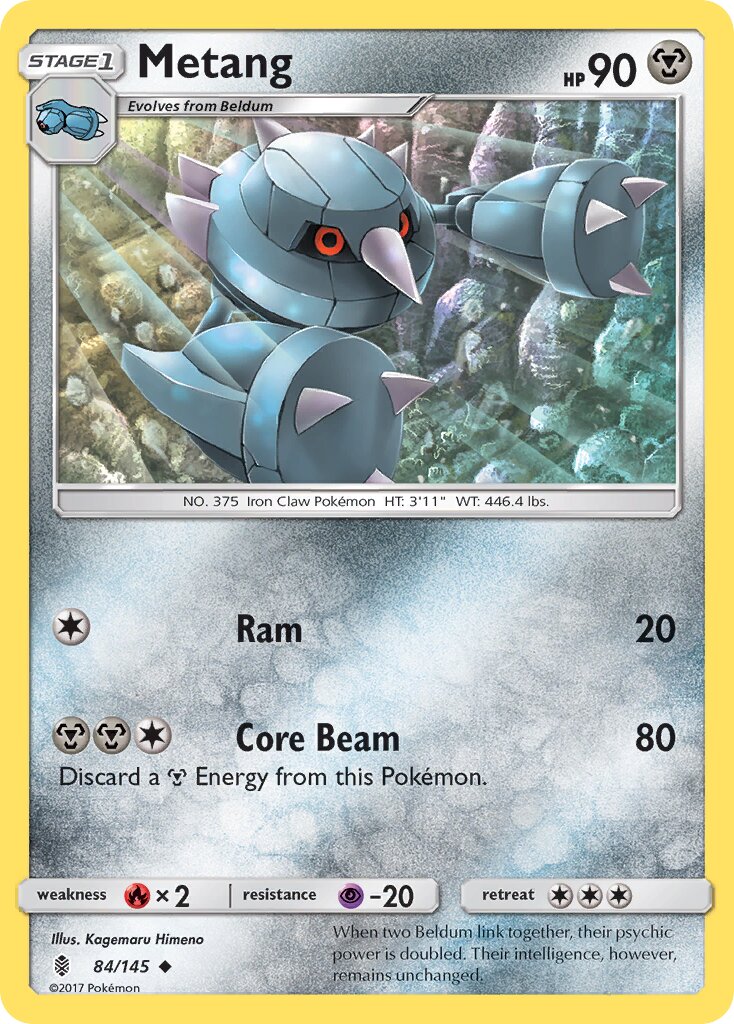 Metang 084/145 — Guardians Rising (English Pokémon TCG card)