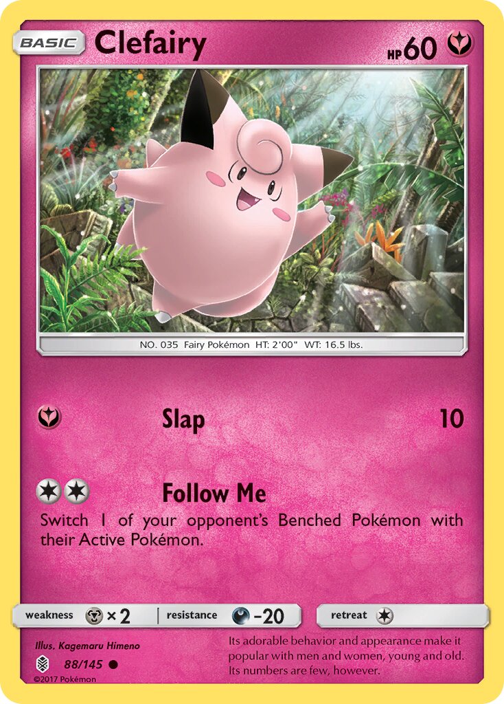 Clefairy 088/145 — Guardians Rising (English Pokémon TCG card)
