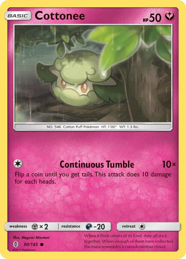 Cottonee 090/145 — Guardians Rising (English Pokémon TCG card)
