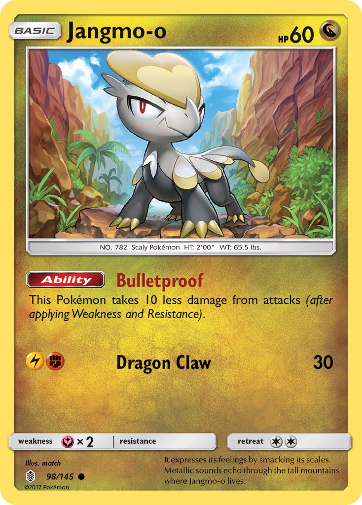Jangmo-o 098/145 — Guardians Rising (English Pokémon TCG card)