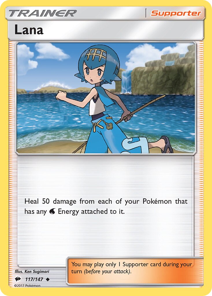 Lana 117/147 — Burning Shadows (English Pokémon TCG card)