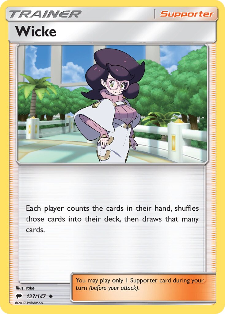 Wicke 127/147 — Burning Shadows (English Pokémon TCG card)