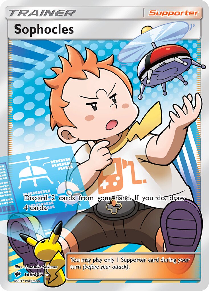 Sophocles 146/147 — Burning Shadows (English Pokémon TCG card)