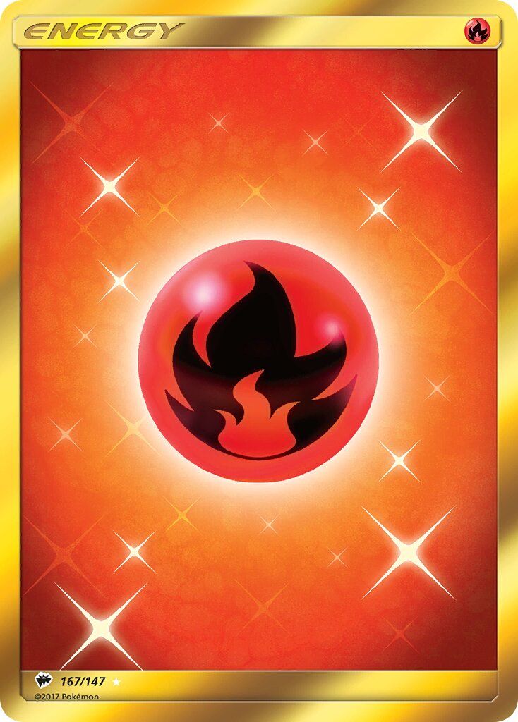 Fire Energy 167/147 — Burning Shadows (English Pokémon TCG card)