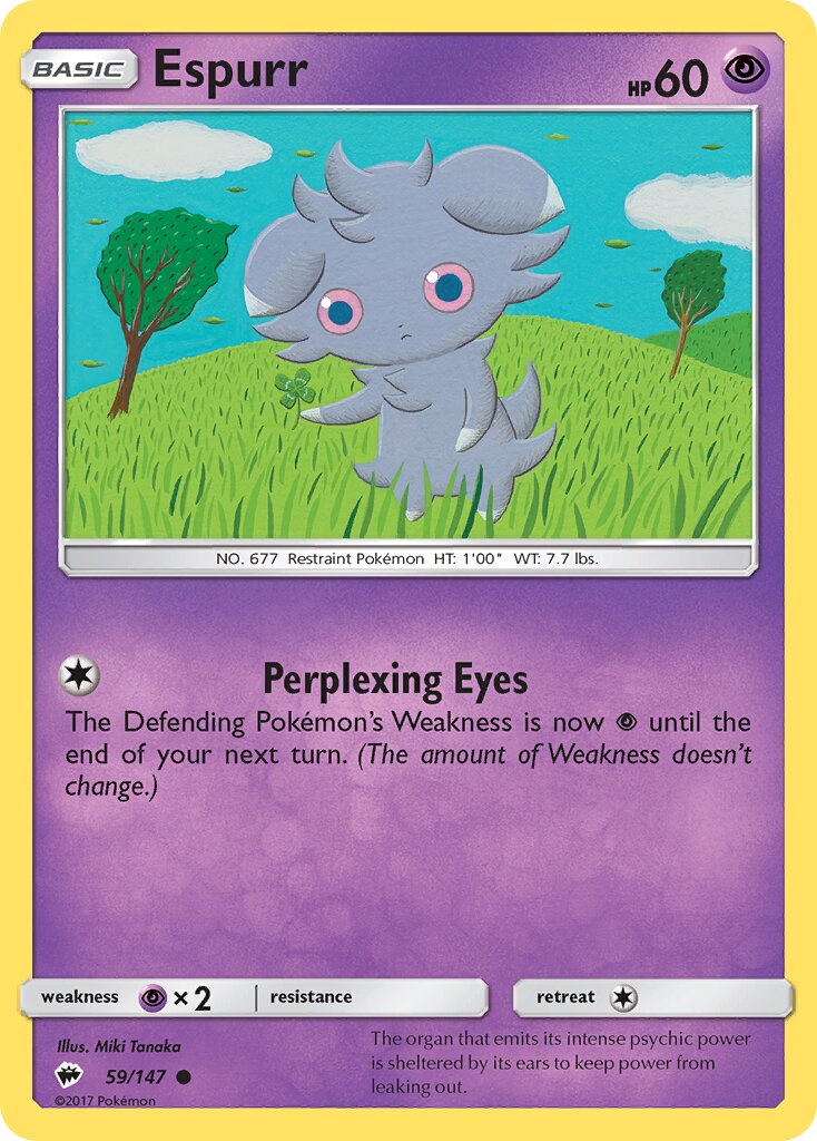 Espurr 059/147 — Burning Shadows (English Pokémon TCG card)