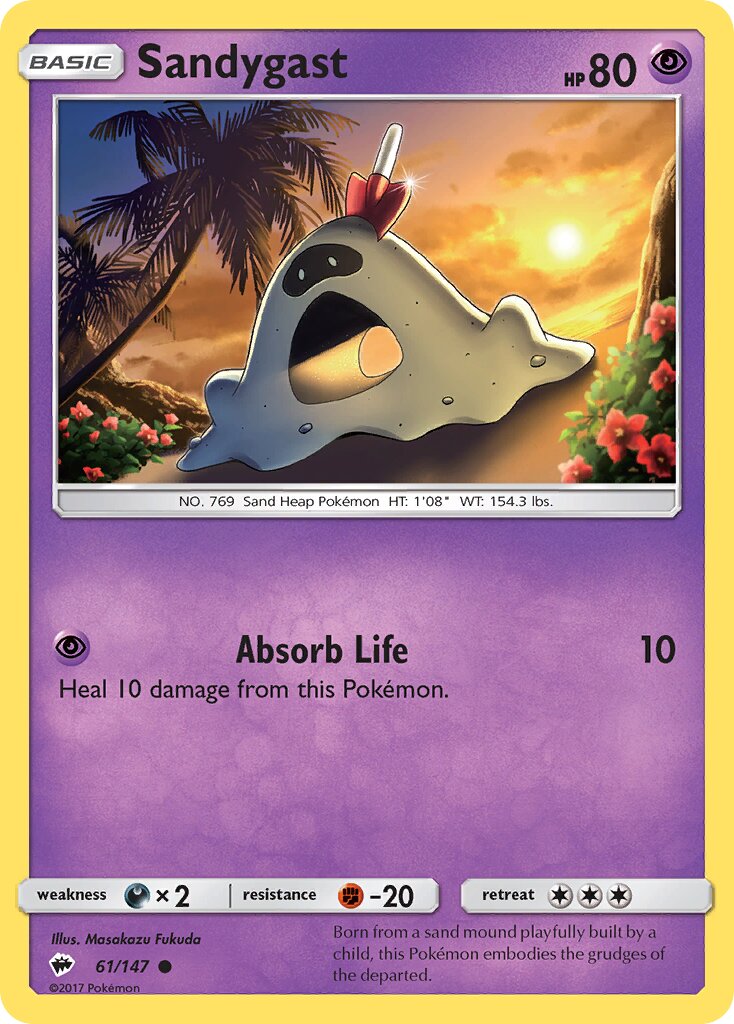 Sandygast 061/147 — Burning Shadows (English Pokémon TCG card)