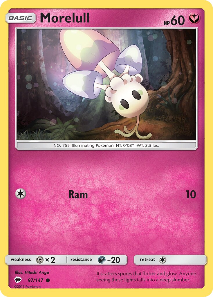 Morelull 097/147 — Burning Shadows (English Pokémon TCG card)
