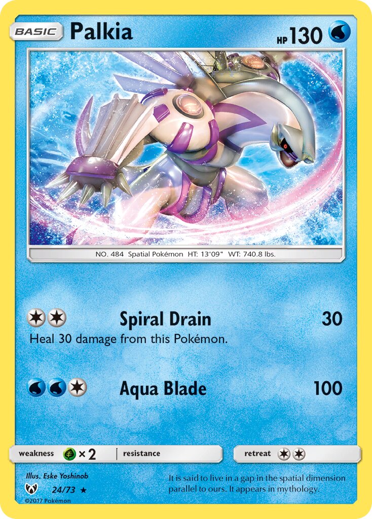 Palkia 024/73 — Shining Legends (English Pokémon TCG card)