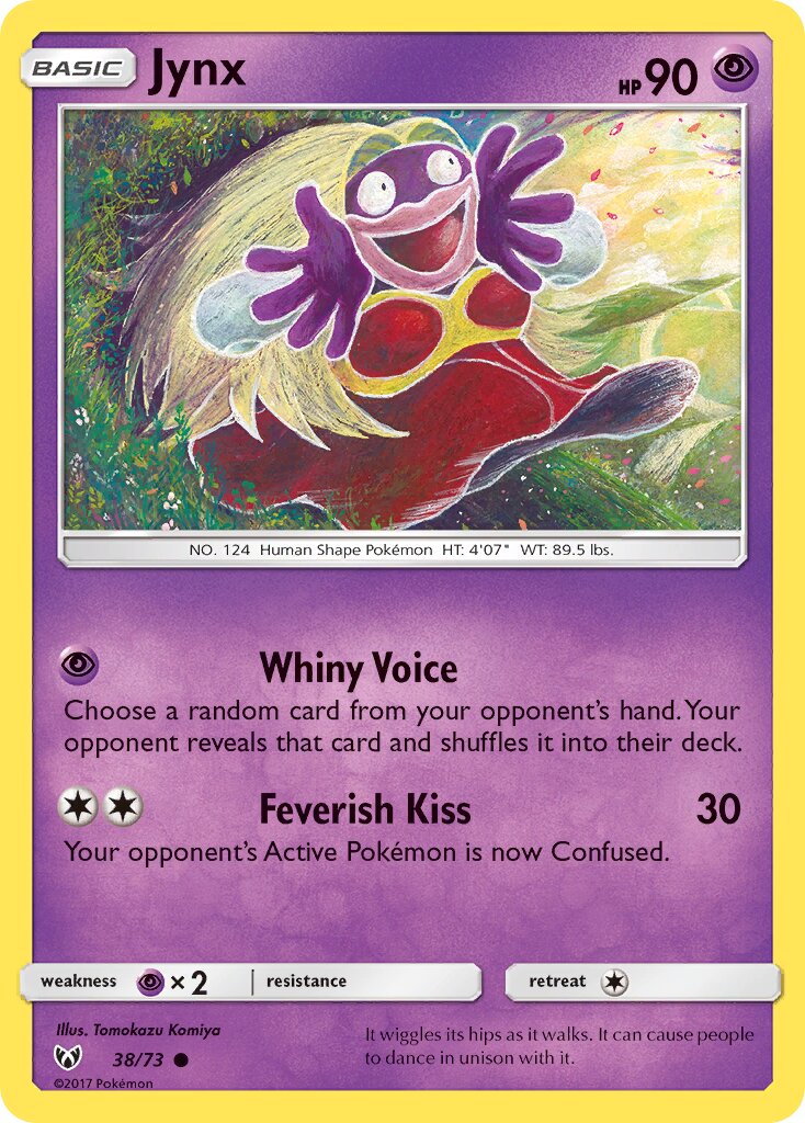 Jynx 038/73 — Shining Legends (English Pokémon TCG card)