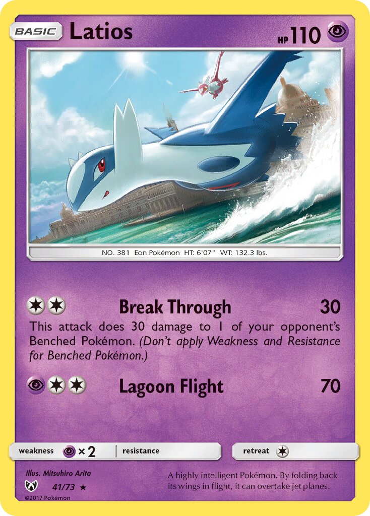Latios 041/73 — Shining Legends (English Pokémon TCG card)