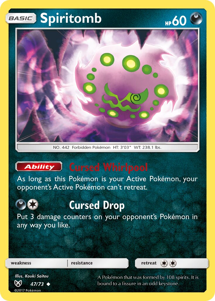 Spiritomb 047/73 — Shining Legends (English Pokémon TCG card)