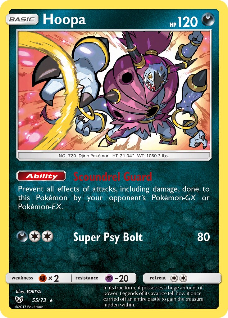 Hoopa 055/73 — Shining Legends (English Pokémon TCG card)