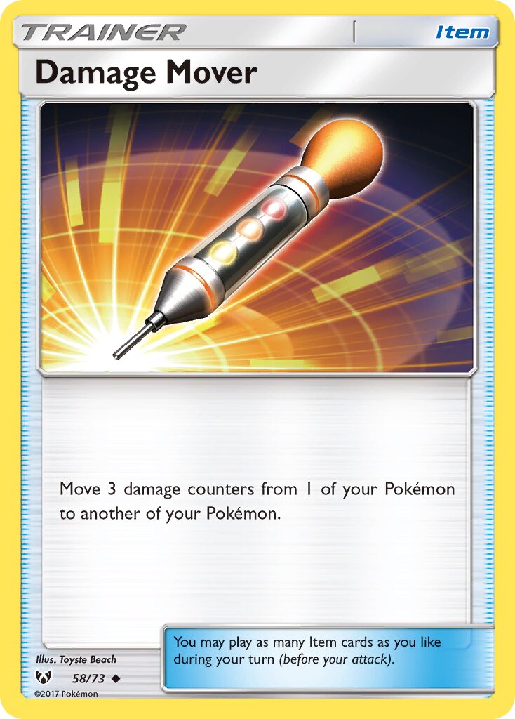 Damage Mover 058/73 — Shining Legends (English Pokémon TCG card)