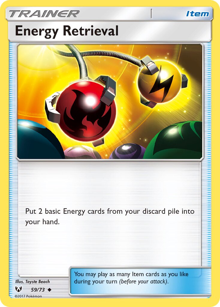 Energy Retrieval 059/73 — Shining Legends (English Pokémon TCG card)