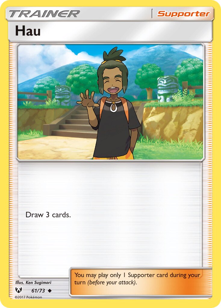 Hau 061/73 — Shining Legends (English Pokémon TCG card)