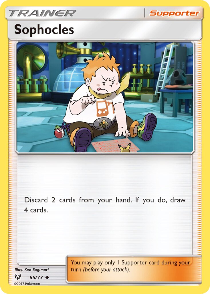 Sophocles 065/73 — Shining Legends (English Pokémon TCG card)