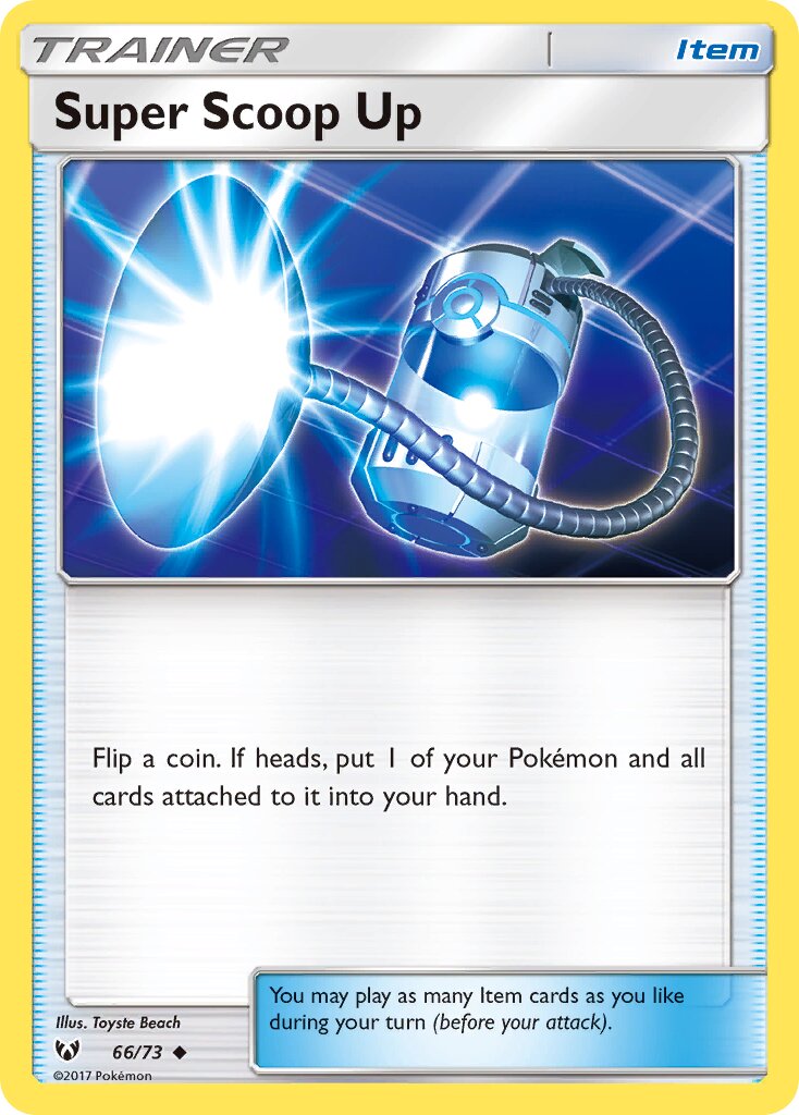 Super Scoop Up 066/73 — Shining Legends (English Pokémon TCG card)