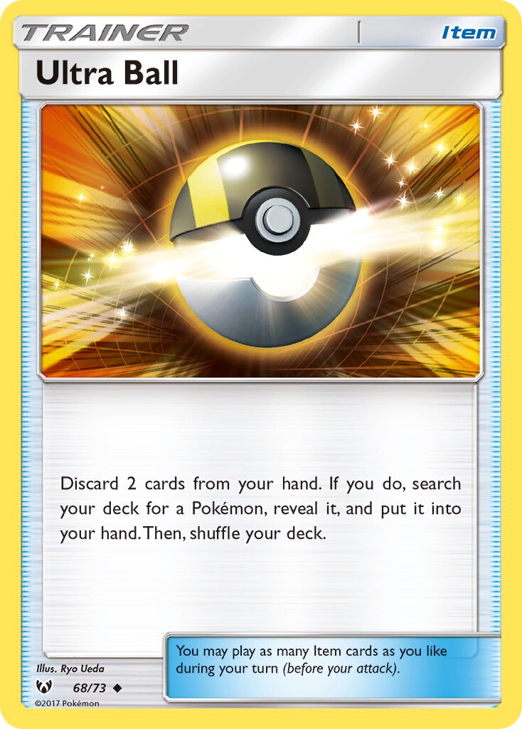 Ultra Ball 068/73 — Shining Legends (English Pokémon TCG card)