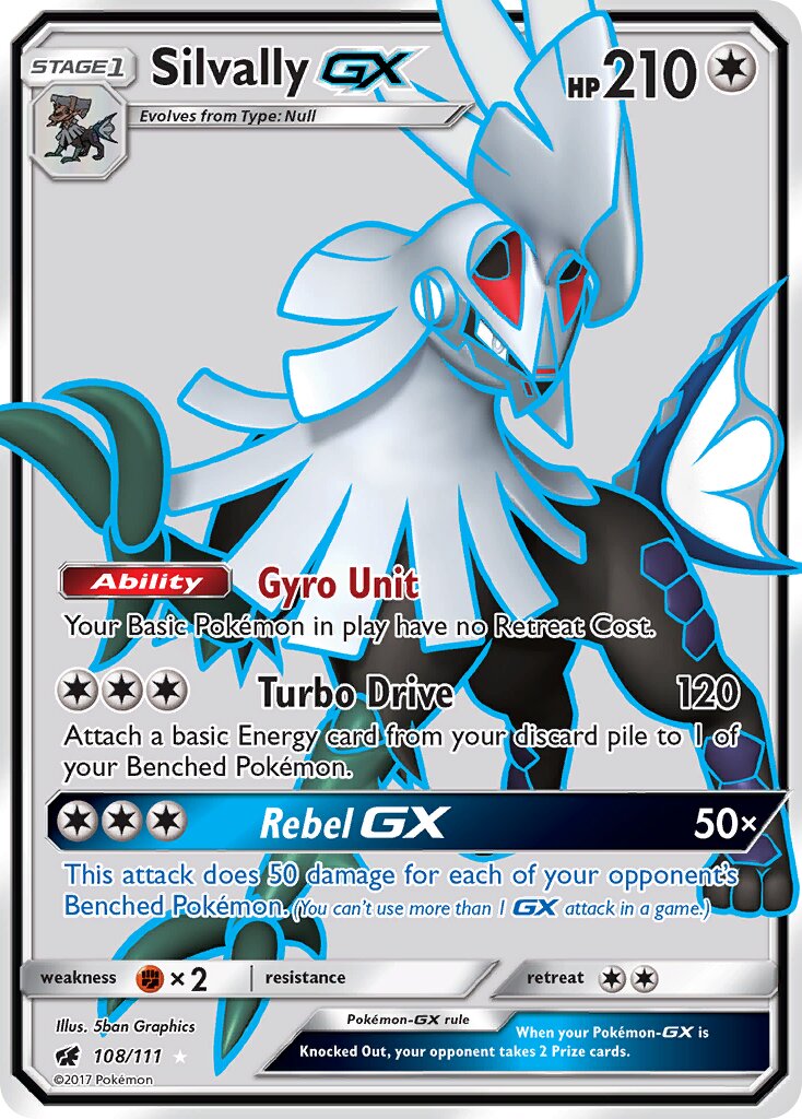 Silvally-GX 108/111 — Crimson Invasion (English Pokémon TCG card)