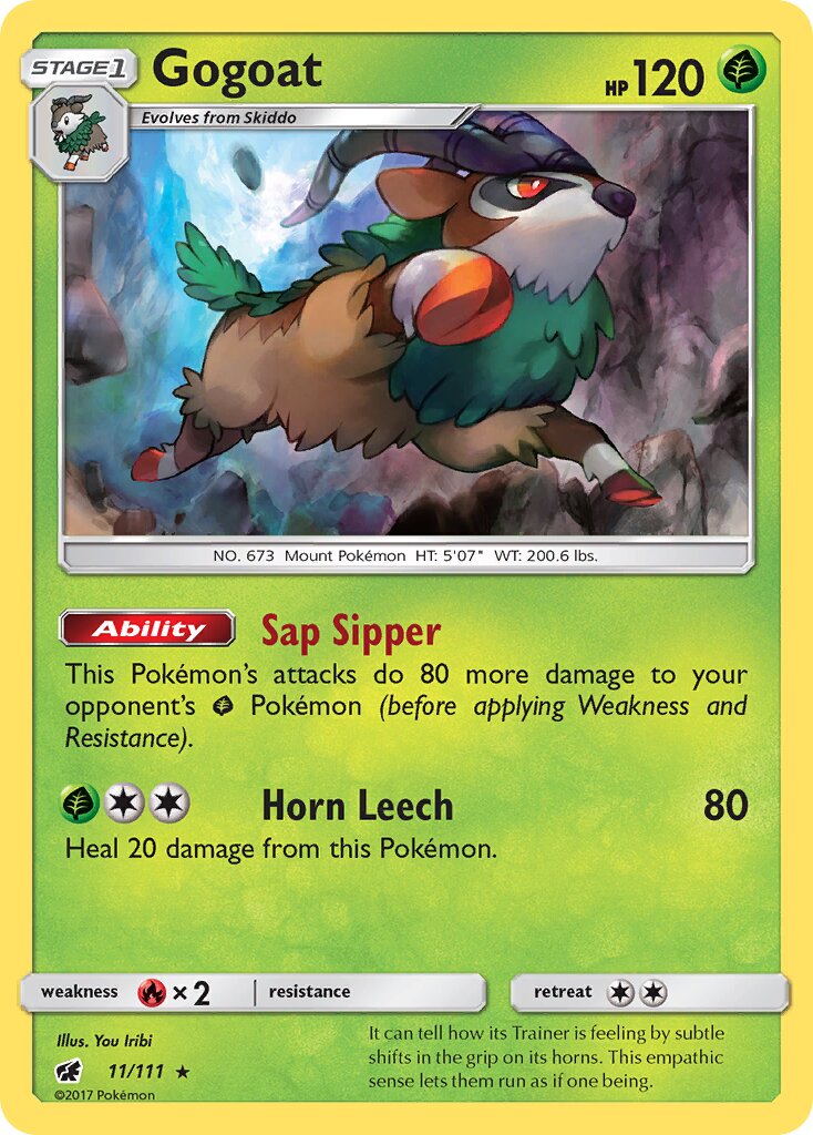Gogoat 011/111 — Crimson Invasion (English Pokémon TCG card)