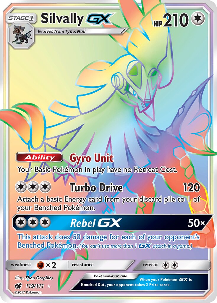 Silvally-GX 119/111 — Crimson Invasion (English Pokémon TCG card)