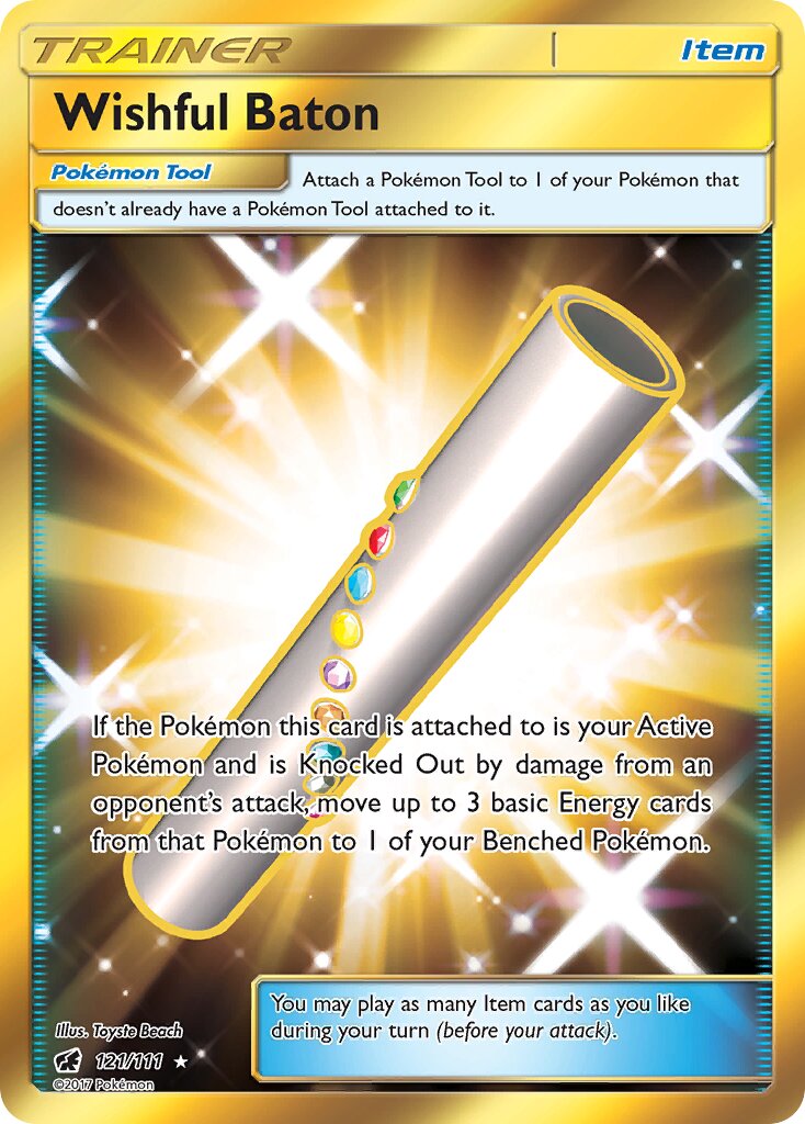 Wishful Baton 121/111 — Crimson Invasion (English Pokémon TCG card)