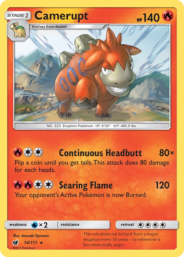 Camerupt 014/111 — Crimson Invasion (English Pokémon TCG card)