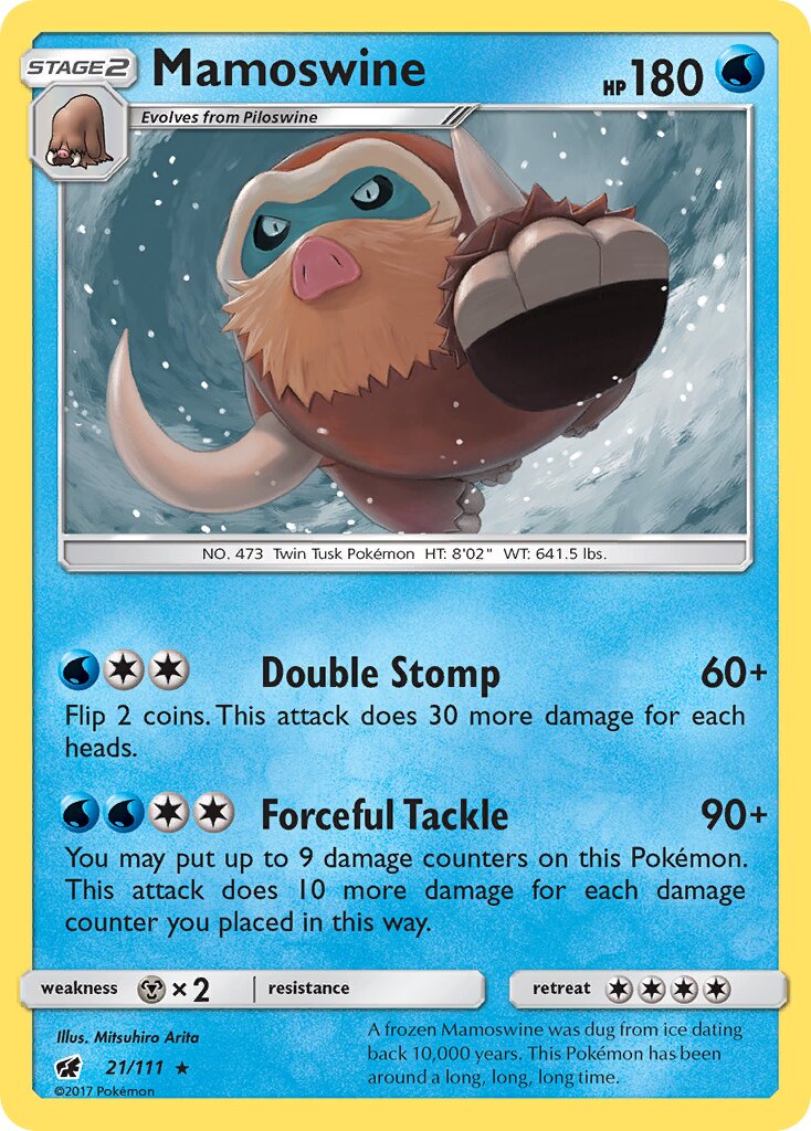 Mamoswine 021/111 — Crimson Invasion (English Pokémon TCG card)