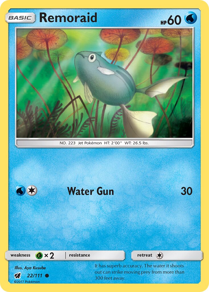 Remoraid 022/111 — Crimson Invasion (English Pokémon TCG card)